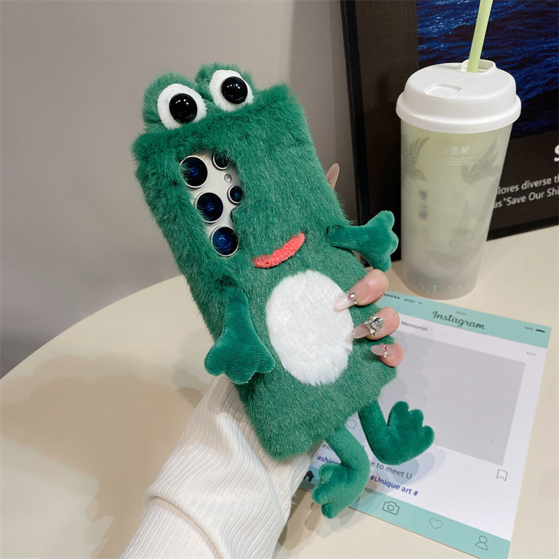 Plush Frog Phone Case, Cute Gr - огляд і ціна Phone Cases Samsung S23